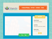 Tablet Screenshot of magnoliamontessoriacademy.com